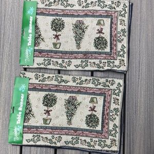 Two table runners